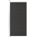 Gjerdepanel WPC 95x186 cm svart