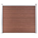 Gjerdepanel WPC 180x146 cm brun