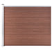 Gjerdepanel WPC 175x146 cm brun