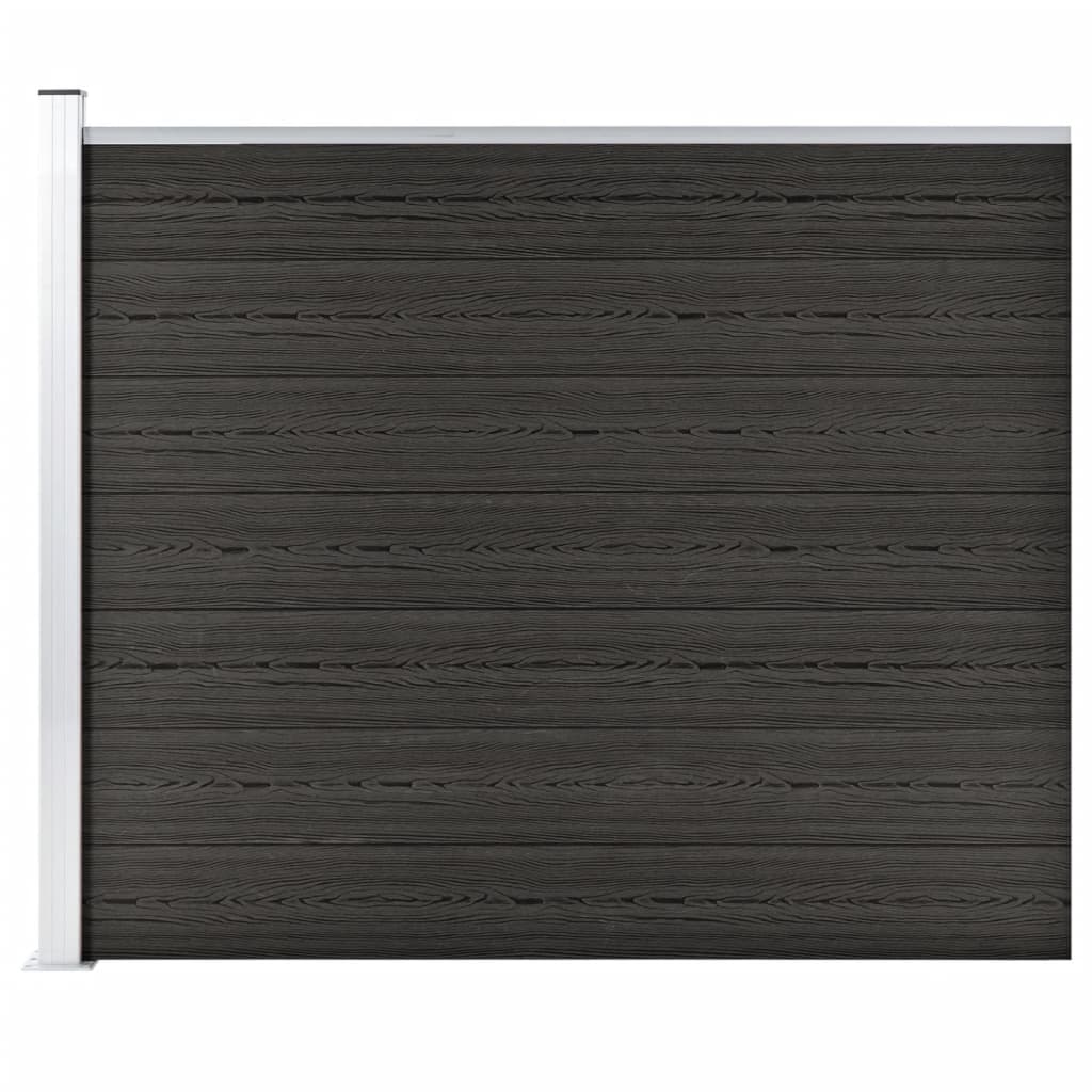 Gjerdepanel WPC 175x146 cm grå