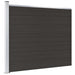 Gjerdepanel WPC 175x146 cm svart vidaXL
