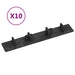 Endehetter for terrasebord 10 stk svart plast vidaXL