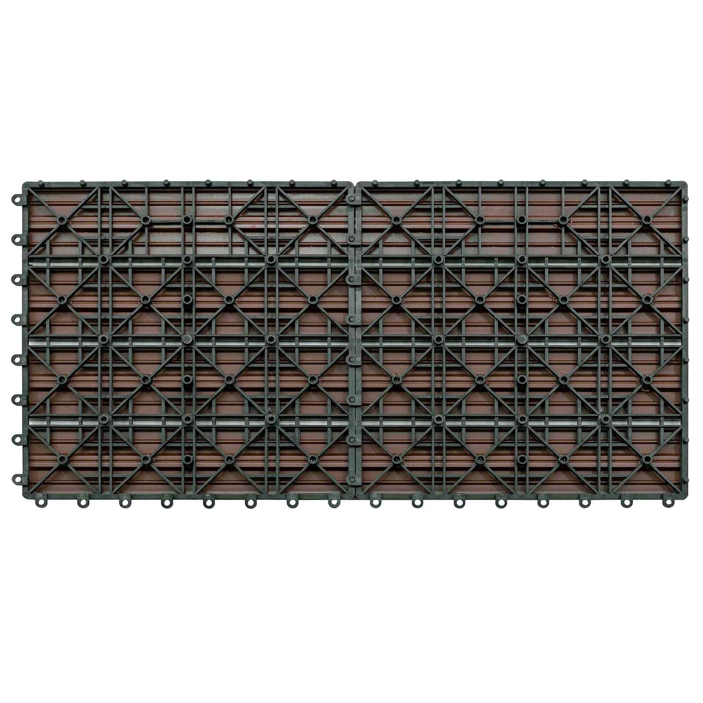 Terrasseflis 6 pcs Brun 60 x 30 cm WPC