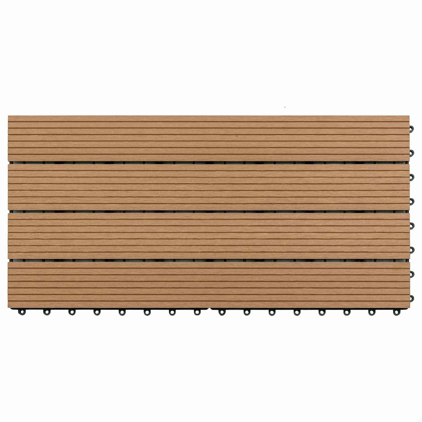 Terrasseflis 6 pcs Brun 60 x 30 cm WPC