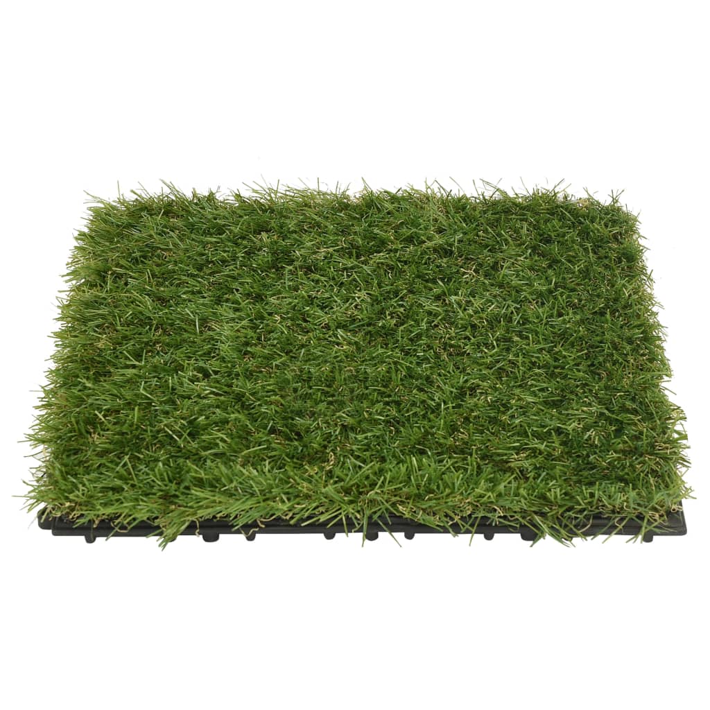 Kunstige gressmatter 11 stk grønn 30x30 cm