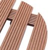 Pottetraller 2 stk brun Ø30x7,5 cm WPC
