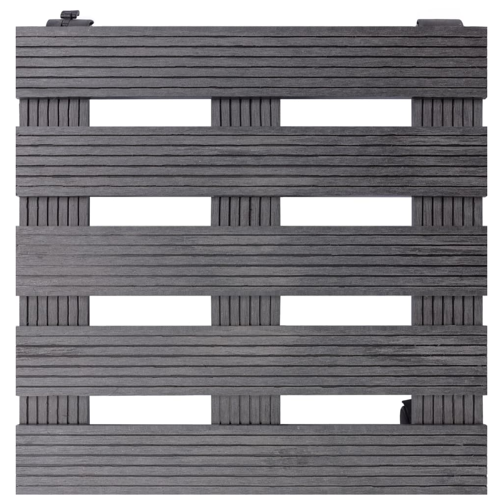 Pottetraller 2 stk grå 30x30x7,5 cm WPC vidaXL