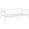 Ramme til sovesofa hvit metall 90x200 cm