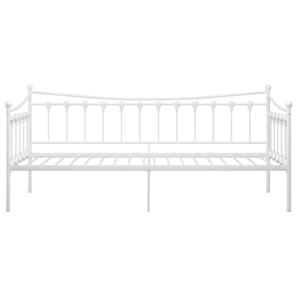 Ramme til sovesofa hvit metall 90x200 cm