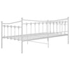 Ramme til sovesofa hvit metall 90x200 cm