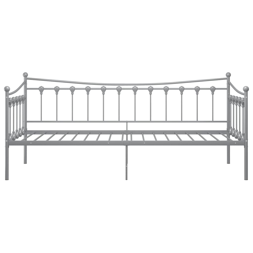 Ramme til sovesofa grå metall 90x200 cm