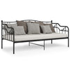 Ramme til sovesofa svart metall 90x200 cm