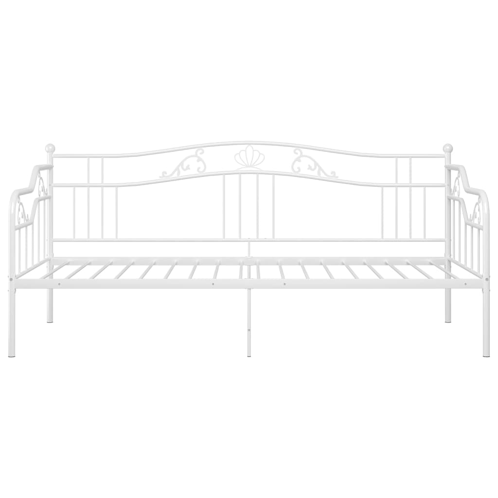 Ramme til sovesofa hvit metall 90x200 cm