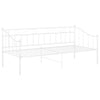 Ramme til sovesofa hvit metall 90x200 cm