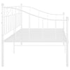 Ramme til sovesofa hvit metall 90x200 cm