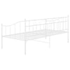 Ramme til sovesofa hvit metall 90x200 cm