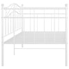 Ramme til sovesofa hvit metall 90x200 cm