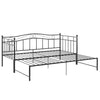Uttrekkbar ramme til sovesofa svart metall 90x200 cm