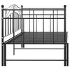 Uttrekkbar ramme til sovesofa svart metall 90x200 cm
