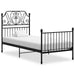 Sengeramme svart metall 90x200 cm