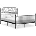 Sengeramme svart metall 140x200 cm