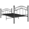 Sengeramme svart metall 90x200 cm