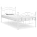 Sengeramme hvit metall 90x200 cm
