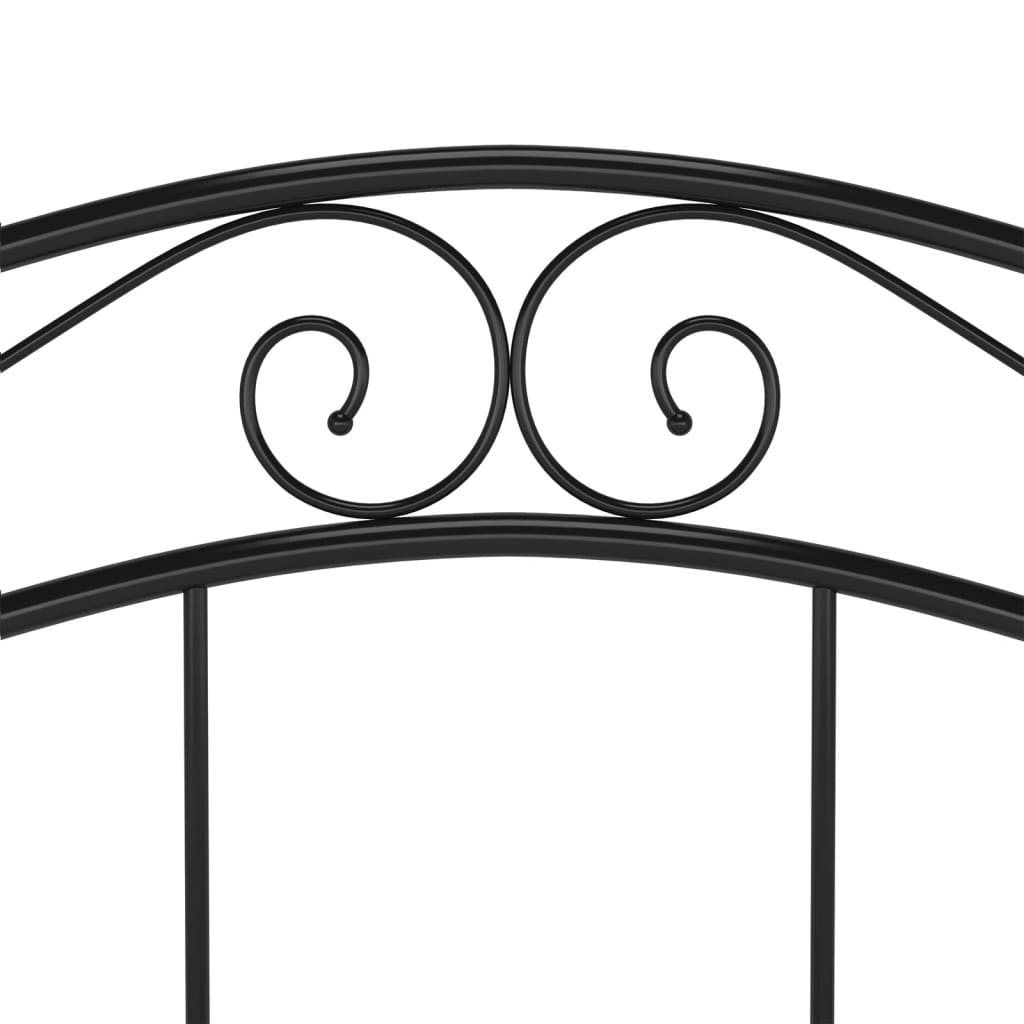Sengeramme svart metall 120x200 cm