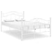 Sengeramme hvit metall 120x200 cm