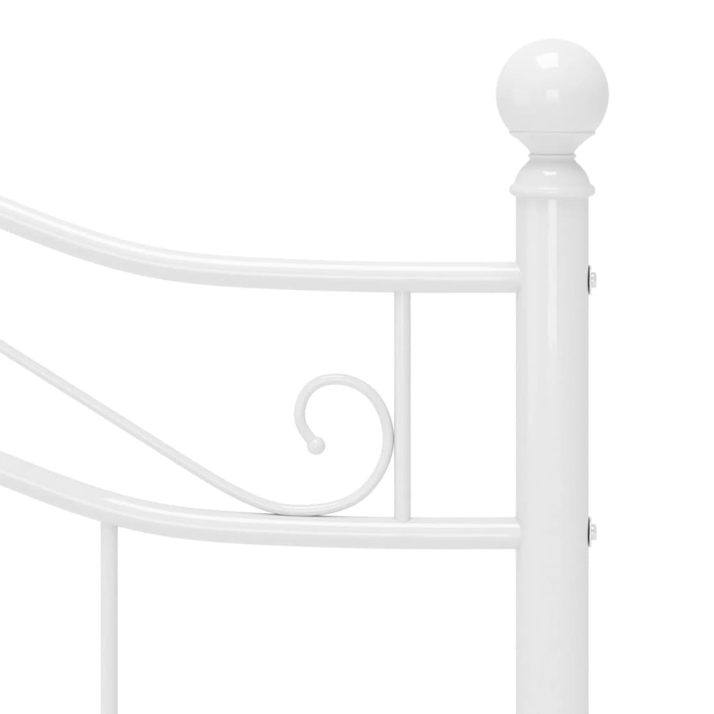 Sengeramme hvit metall 120x200 cm