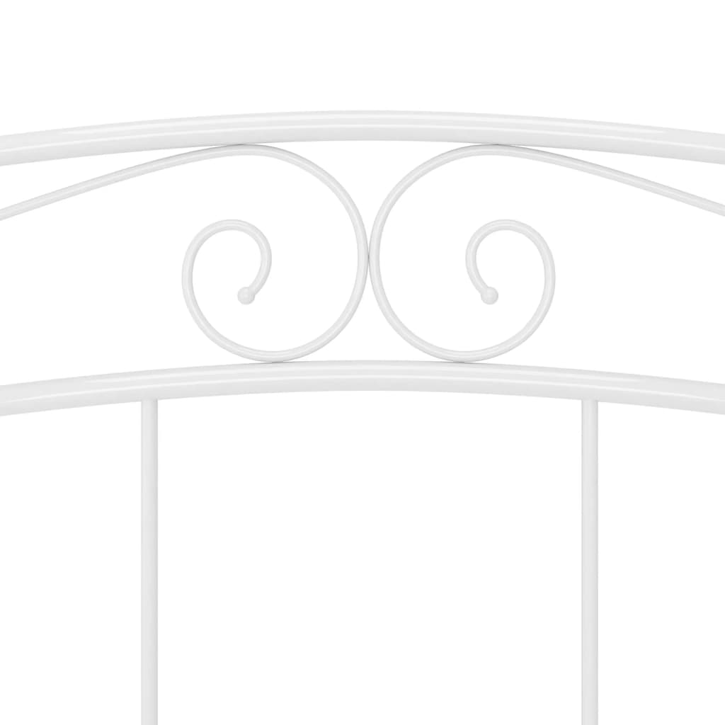 Sengeramme hvit metall 140x200 cm