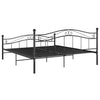 Sengeramme svart metall 200x200 cm