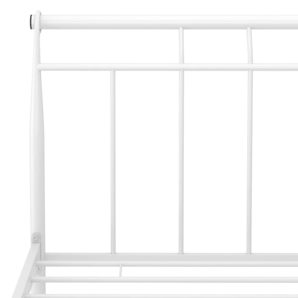 Sengeramme hvit metall 90x200 cm