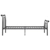 Sengeramme svart metall 100x200 cm