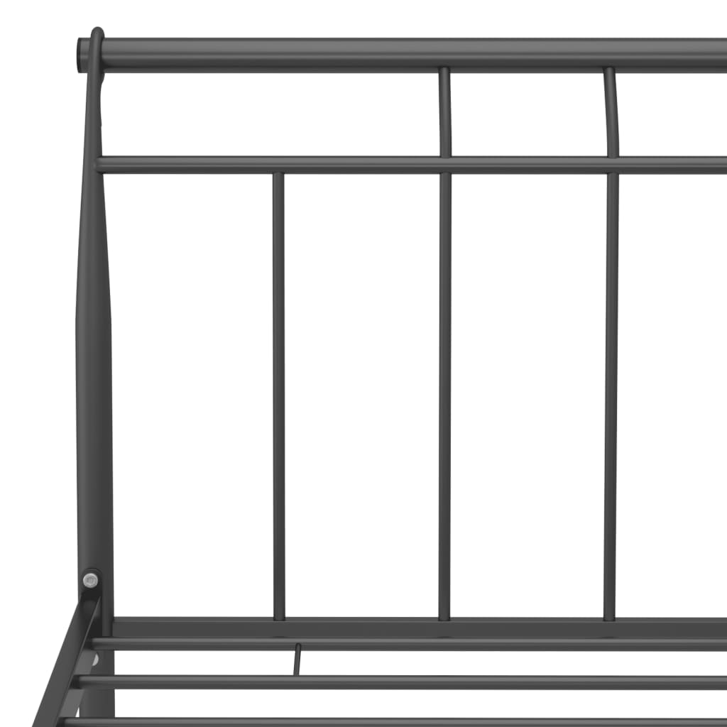 Sengeramme svart metall 100x200 cm