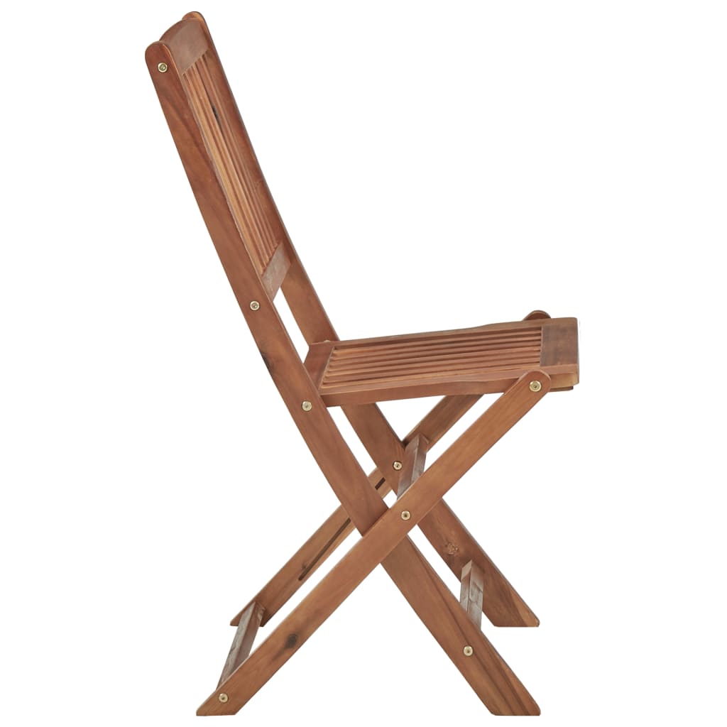 Klappstoler 2 stk heltre akasie