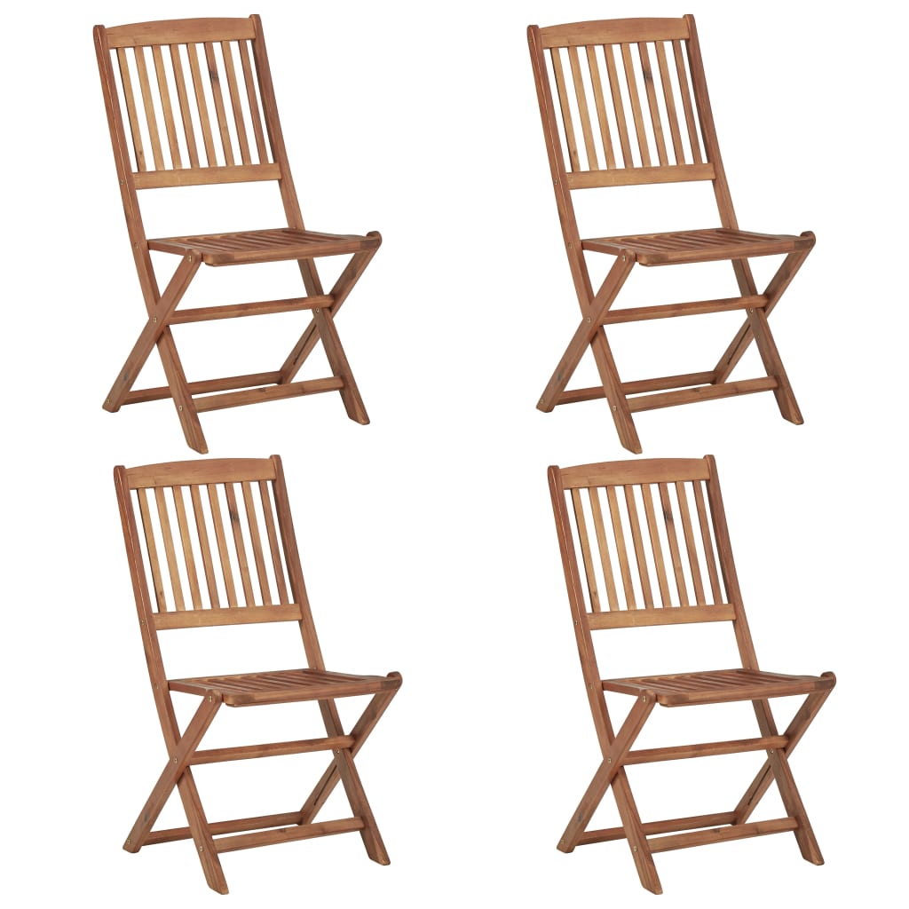 Klappstoler 4 stk heltre akasie