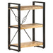 Bokhylle 3 etasjer 60x30x80 cm heltre mango