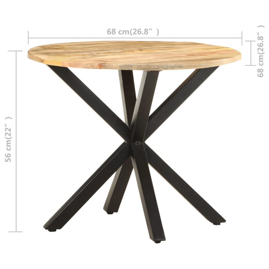 Sidebord 68x68x56 cm heltre mango