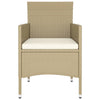 Hagespisegruppe 5 deler polyrotting beige