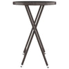 Hagebistrosett 3 deler polyrotting og herdet glass brun