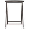 Hagebistrosett 3 deler polyrotting og herdet glass brun