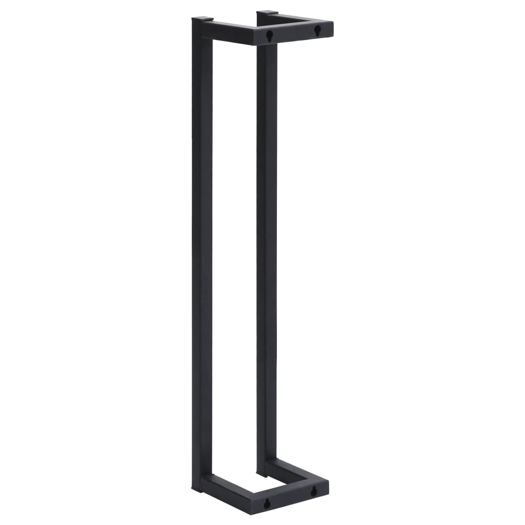 Håndklestativ svart 12,5x12,5x60 cm jern