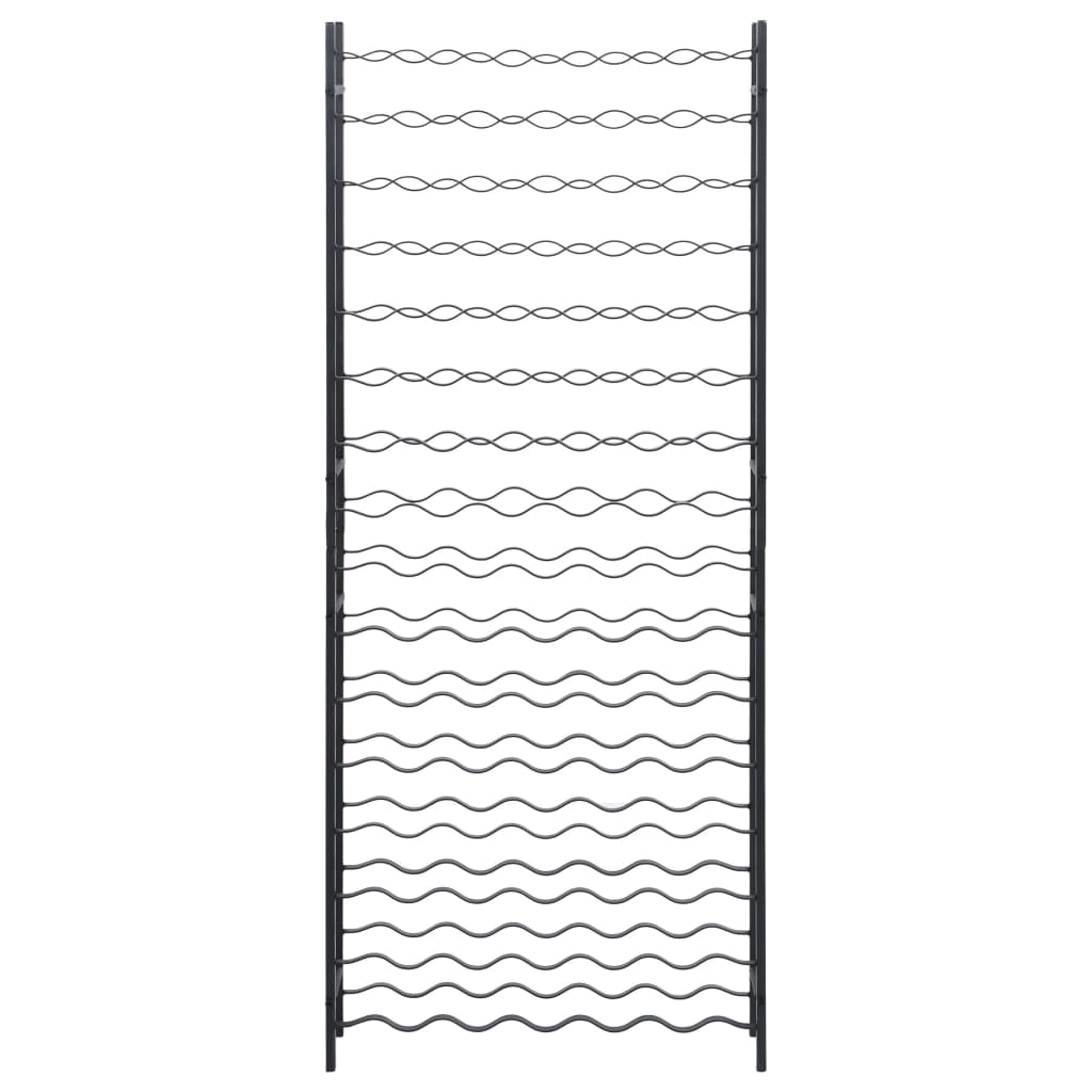 Vinstativ for 96 flasker svart jern