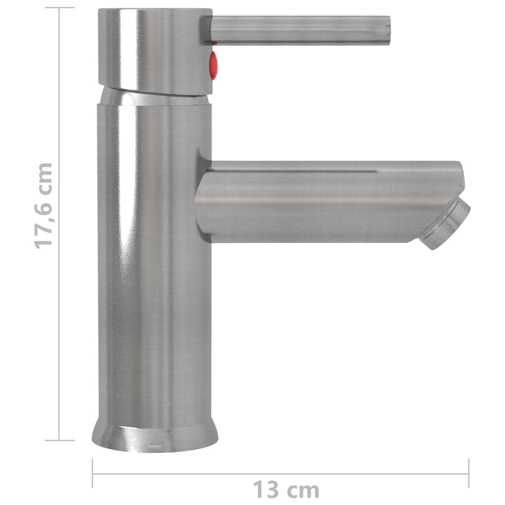 Badekran sølv 130x176 mm vidaXL