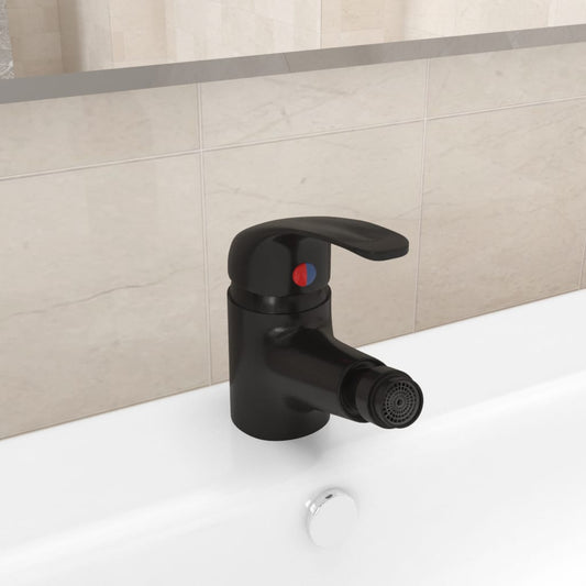 Blandebatteri for bidet svart 13x12 cm