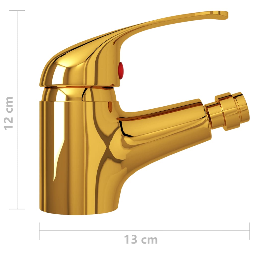 Blandebatteri for bidet gull 13x12 cm