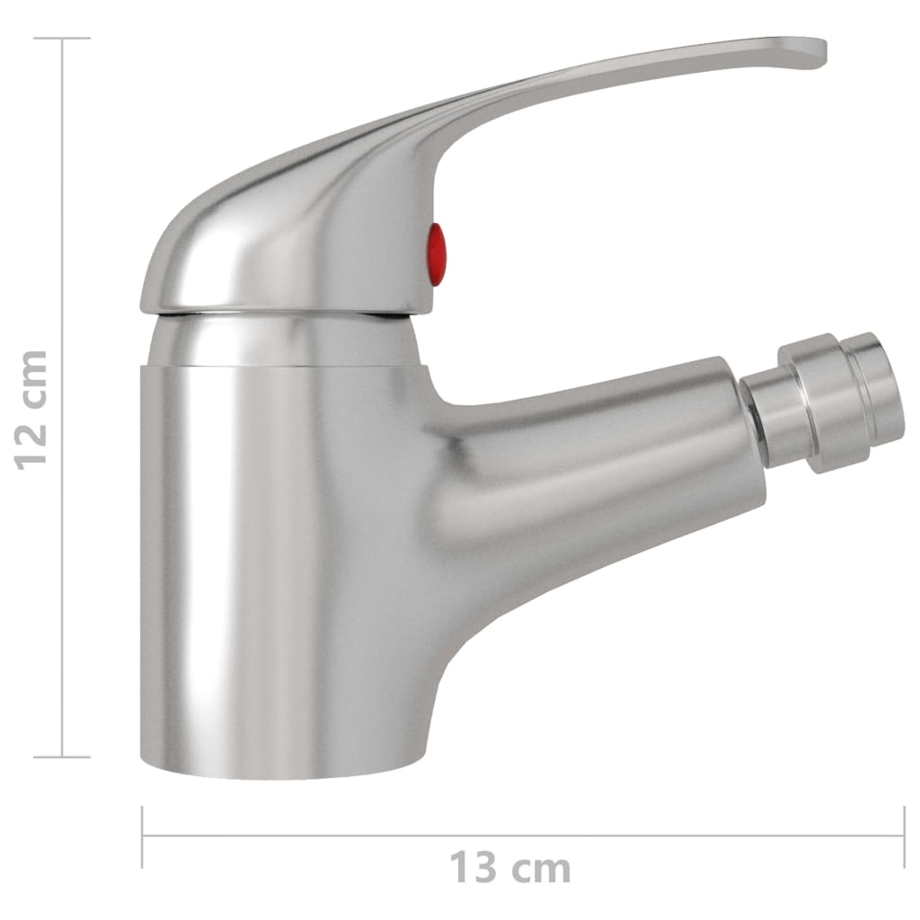 Blandebatteri for bidet sølv 13x12 cm vidaXL