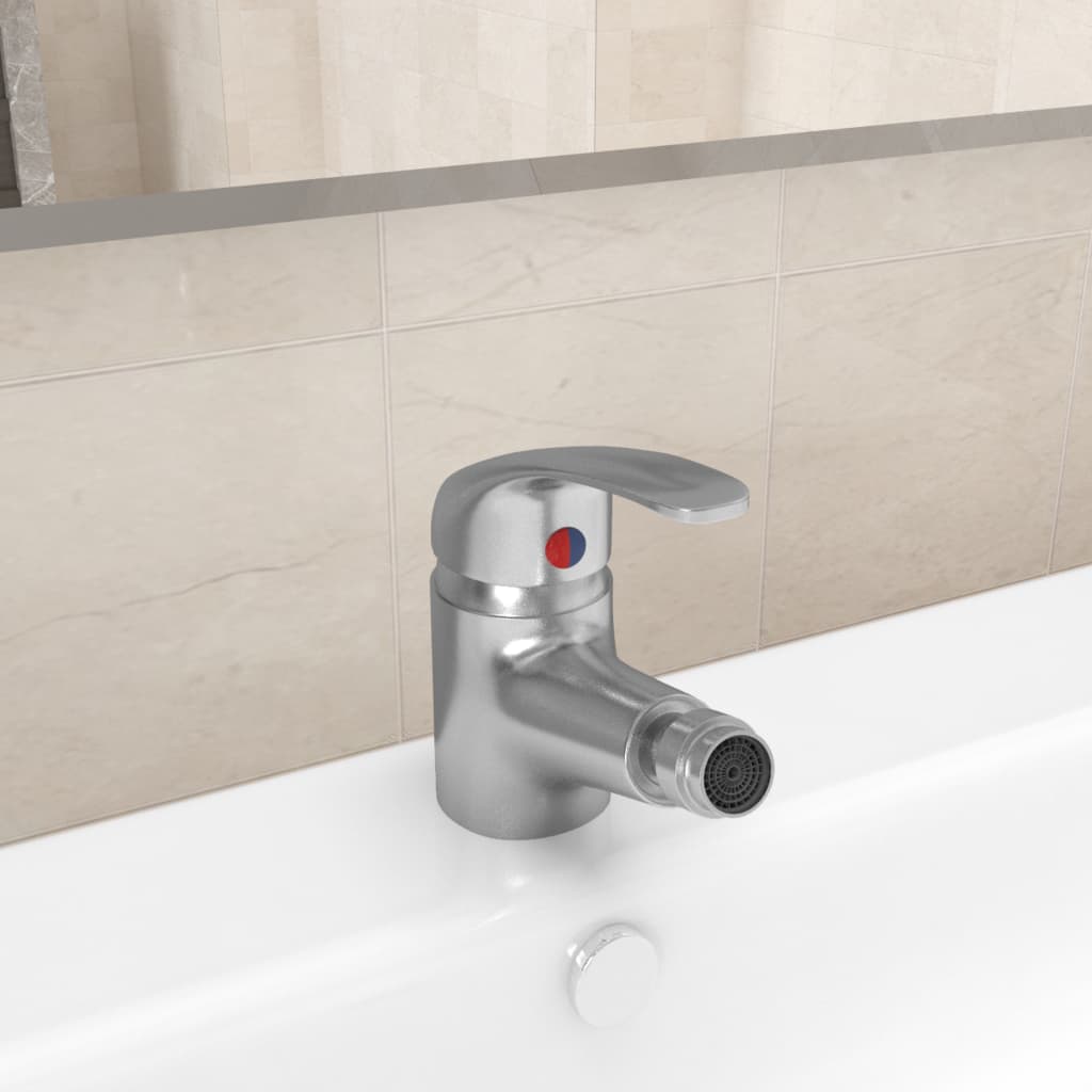 Blandebatteri for bidet sølv 13x12 cm vidaXL