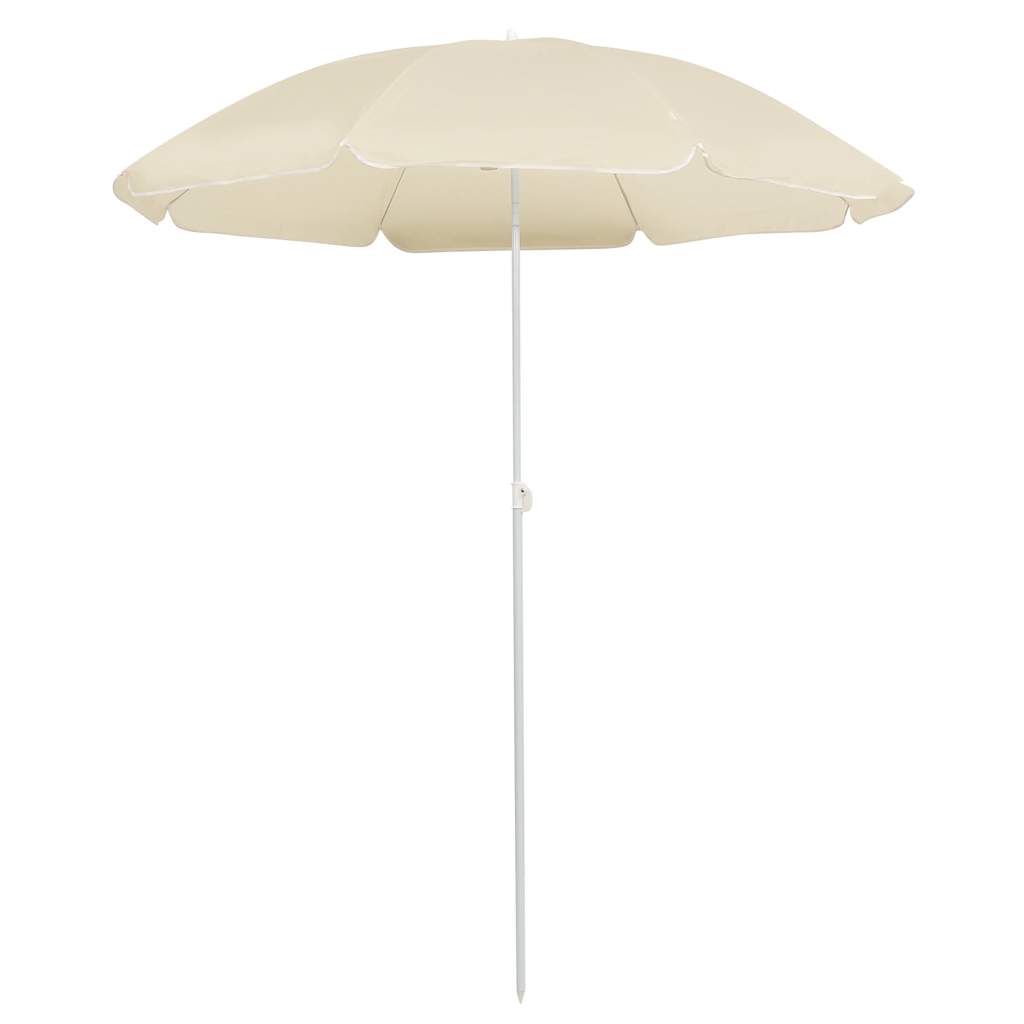 Hageparasoll med stålstang sand 180 cm